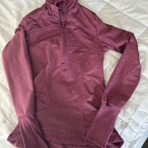 Mondetta Women's Dusty Pink Quarter-Zip Top